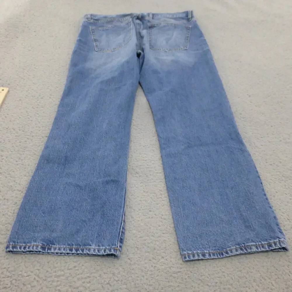 Gap Jeans Mens 36x30 Standard Straight Medium Wash Fade Denim Blue